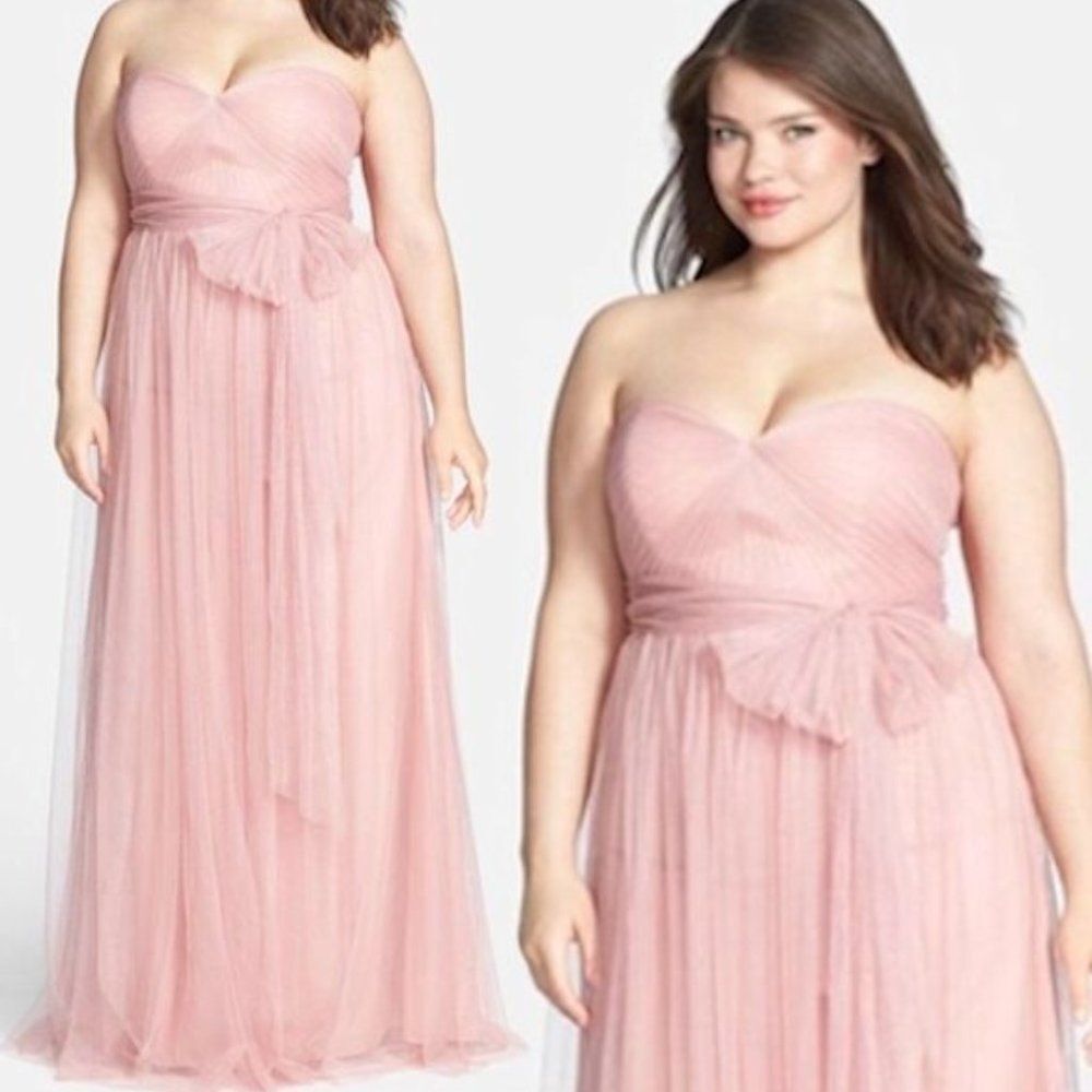 Jenny Yoo Pink Maxi Dress
